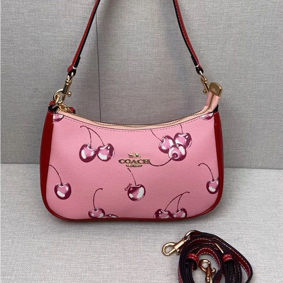 Coach Handbags - COACH Teri Shoulder Bag With Cherry Print CR290